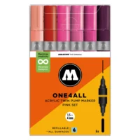 molotow-one4all-twin-verfstift-set-roze6-stuks-acrylmarker-1-5-en-4-mm Molotow ONE4ALL TWIN Verfstift Set Roze 6 Stuks - Acrylmarker 1,5 en 4 mm