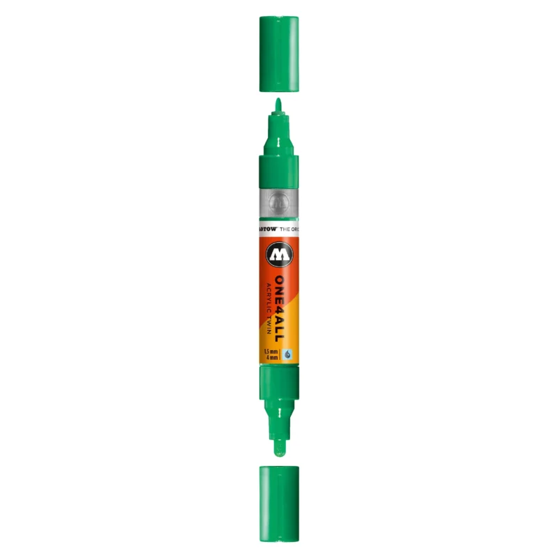 Molotow ONE4ALL TWIN Verfstift Turquoise - Acrylmarker 1,5 en 4 mm