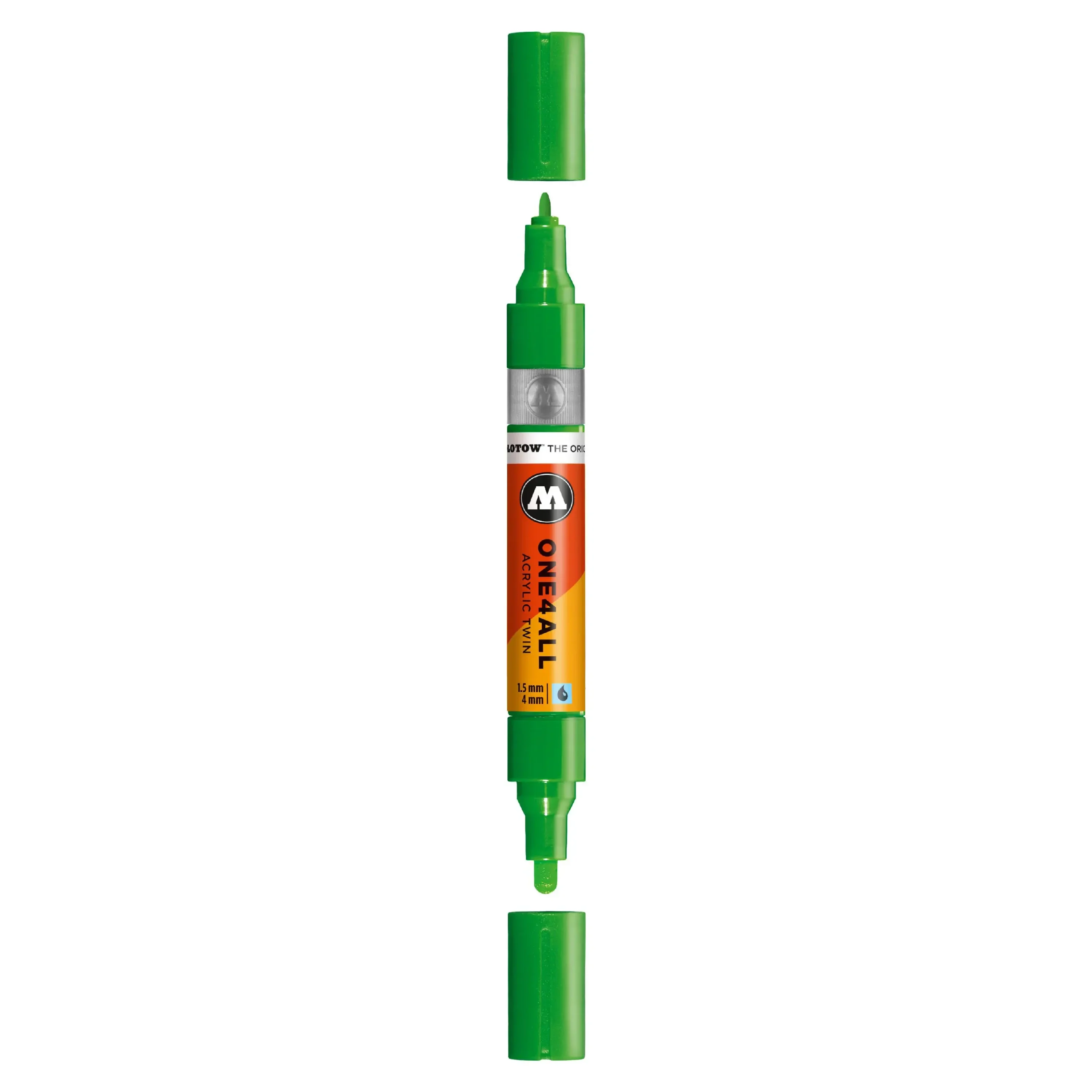 Molotow ONE4ALL TWIN Verfstift Universum Groen - Acrylmarker 1,5 en 4 mm
