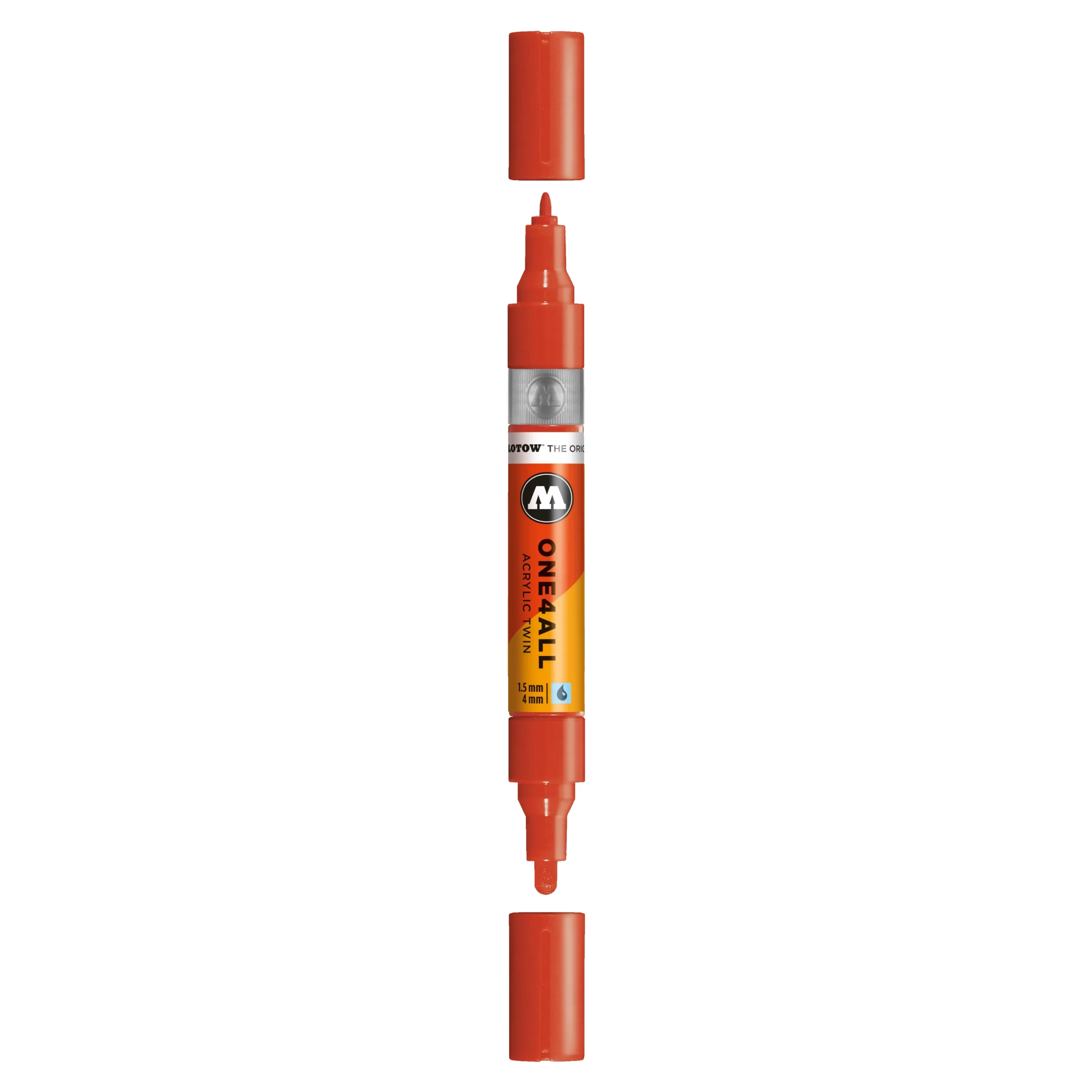 Molotow ONE4ALL TWIN Verfstift Vermilion - Acrylmarker 1,5 en 4 mm