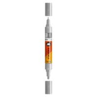 Molotow ONE4ALL TWIN Verfstift Zilver - Acrylmarker 1,5 en 4 mm