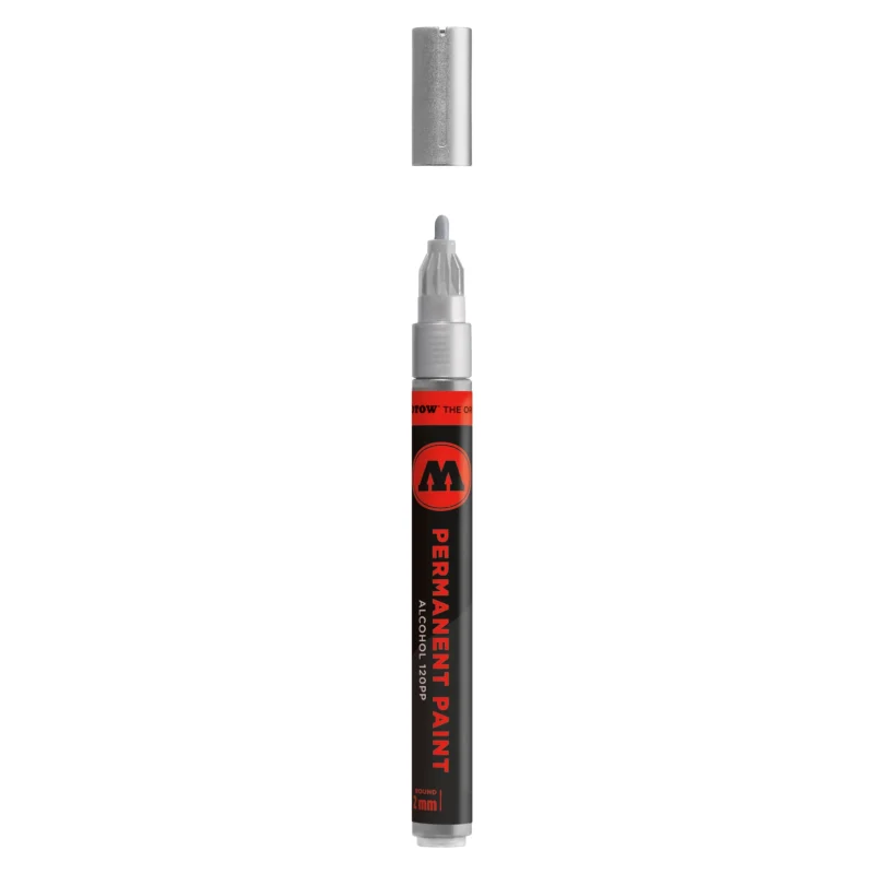Molotow Permanent Paint 120PP Marker Metallic Chroom - Alcoholmarker 2 mm
