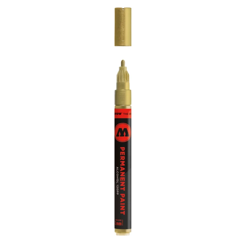 Molotow Permanent Paint 120PP Marker Metallic Goud - Alcoholmarker 2 mm