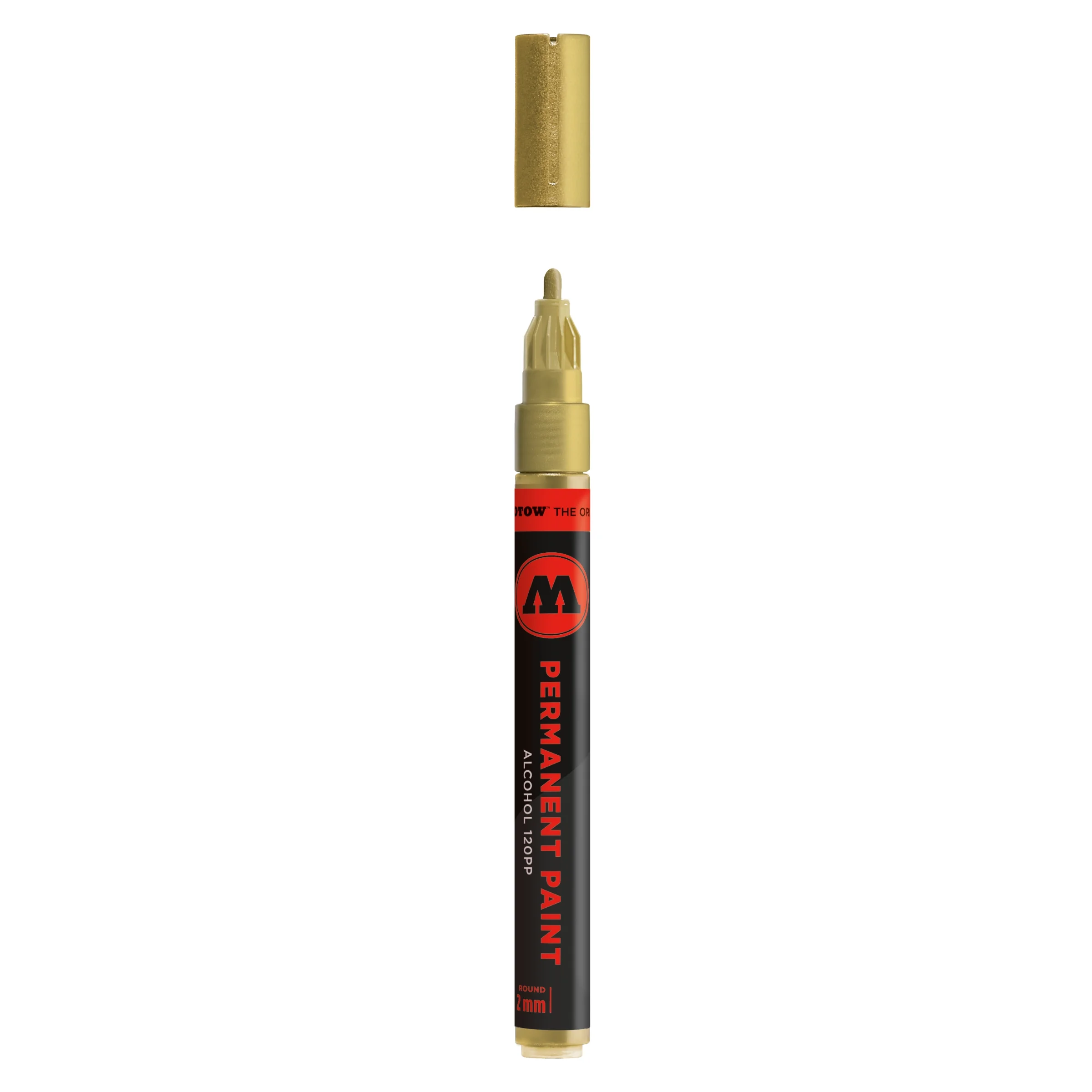 Molotow Permanent Paint 120PP Marker Metallic Goud - Alcoholmarker 2 mm