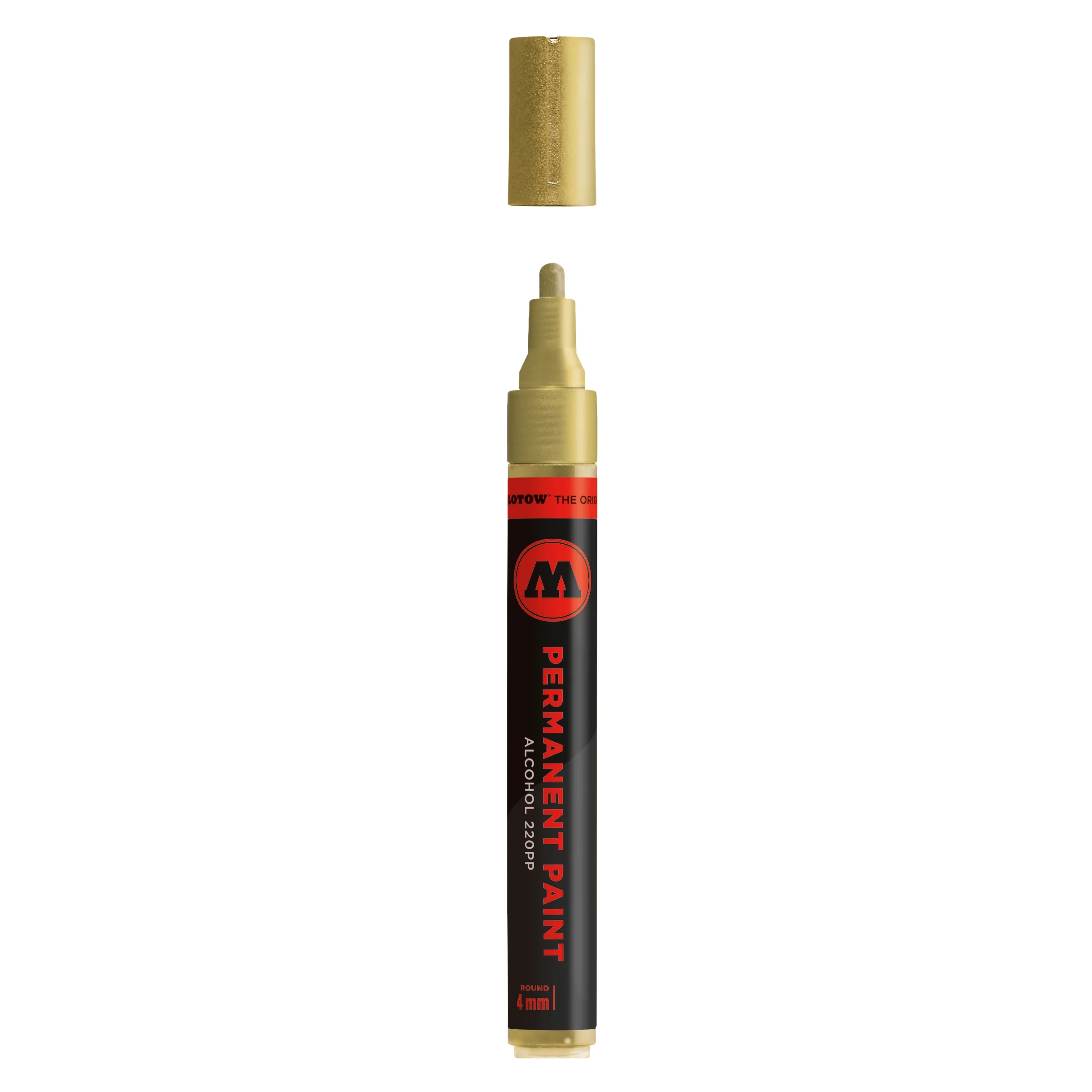 Molotow Permanent Paint 220PP Marker Metallic Goud - Alcoholmarker 4 mm