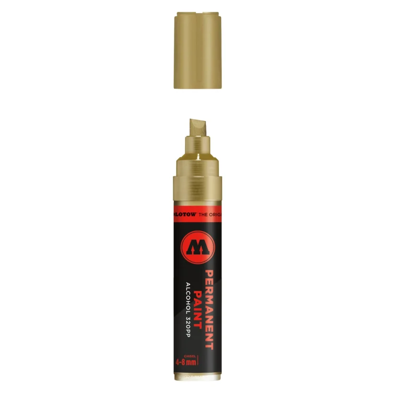 Molotow Permanent Paint 320PP Marker Metallic Goud - Alcoholmarker 4-8 mm