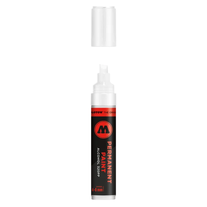 Molotow Permanent Paint 320PP Marker Signaal Wit - Alcoholmarker 4-8 mm