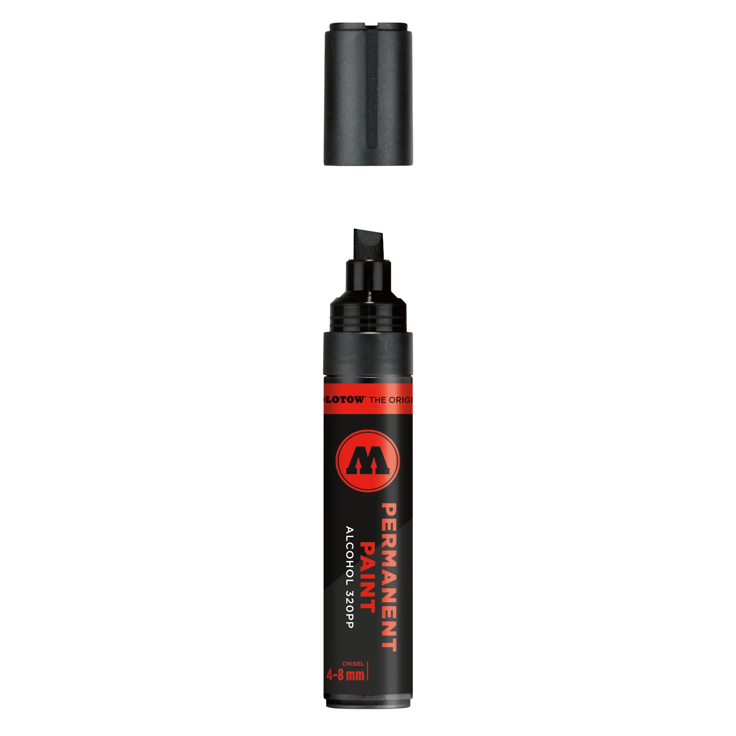 Molotow Permanent Paint 320PP Marker Signaal Zwart - Alcoholmarker 4-8 mm