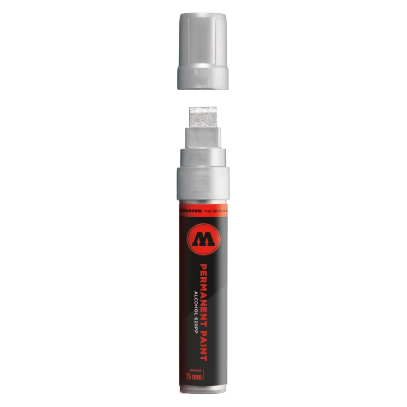 Molotow Permanent Paint 620PP Marker Metallic Chroom - Alcoholmarker 15 mm