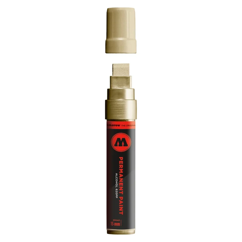 Molotow Permanent Paint 620PP Marker Metallic Goud - Alcoholmarker 15 mm