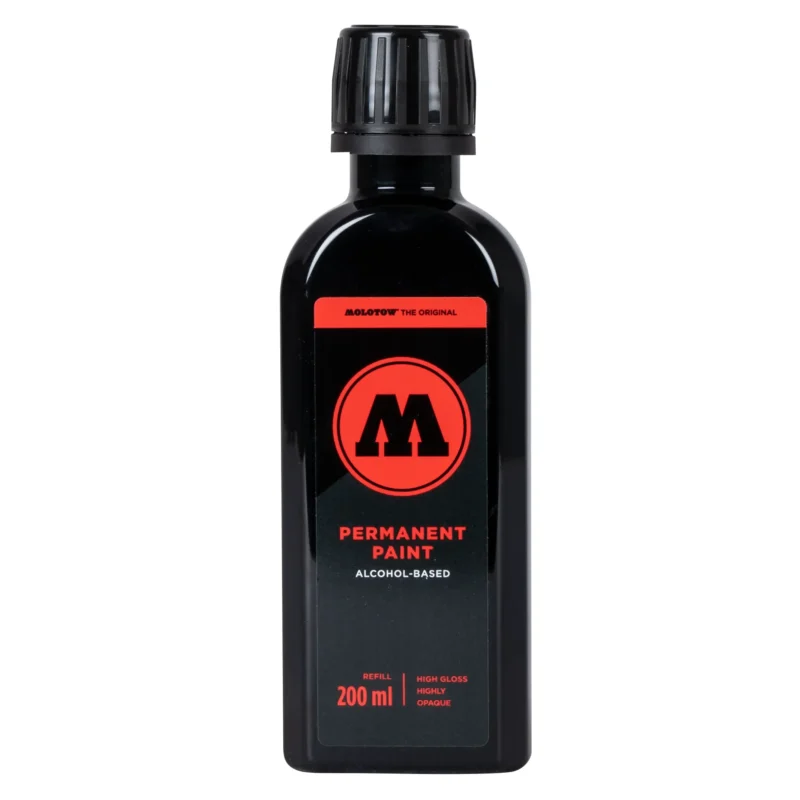 Molotow Permanent Paint Navulinkt Signaal Zwart - 200 ml