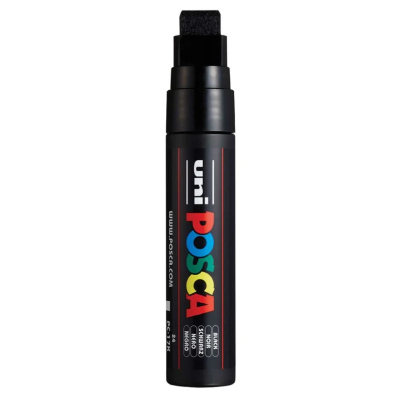 Posca PC-17K Verfstift Zwart - Acrylmarker 15mm