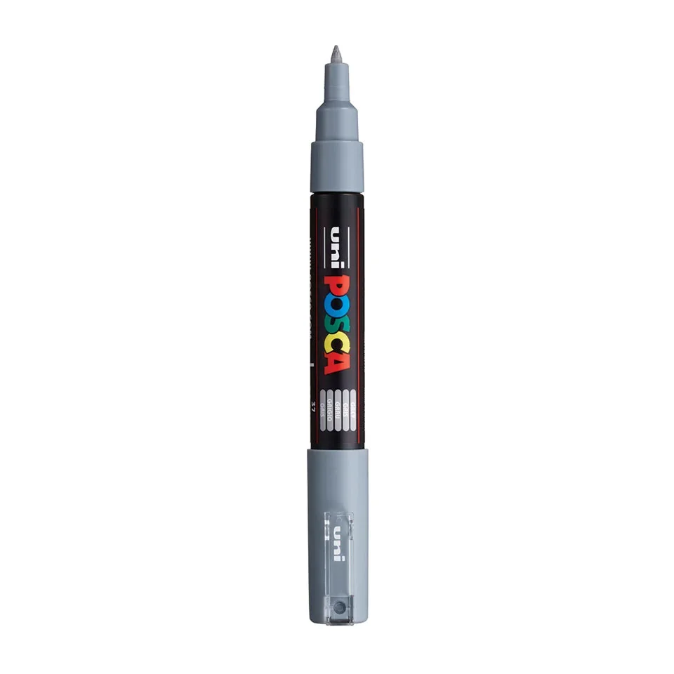 Posca PC-1MC Verfstift Grijs - Acrylmarker Extra Fijn