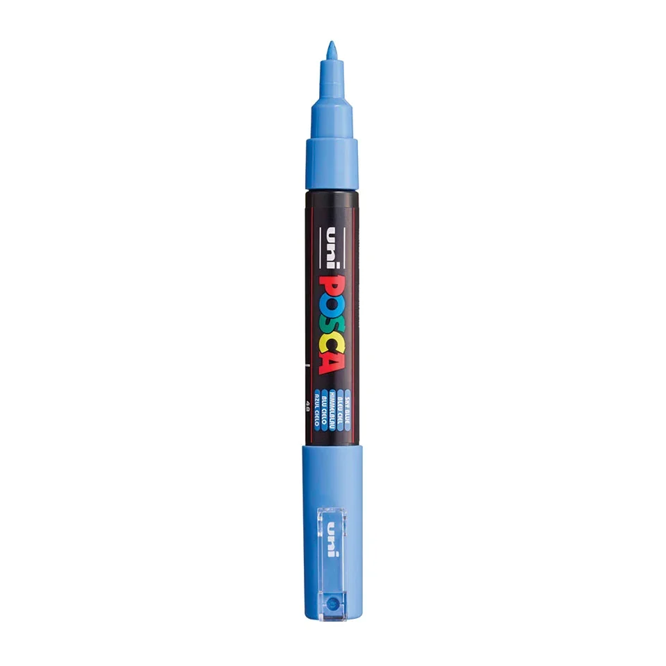Posca PC-1MC Verfstift Hemel Blauw - Acrylmarker Extra Fijn