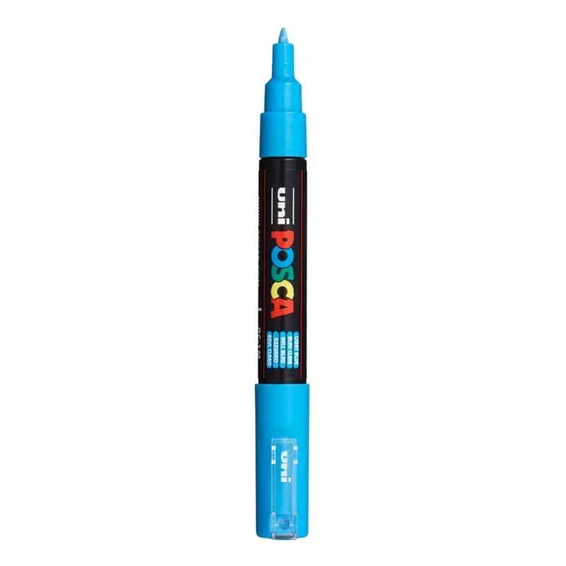 Posca PC-1MC Verfstift Licht Blauw - Acrylmarker Extra Fijn