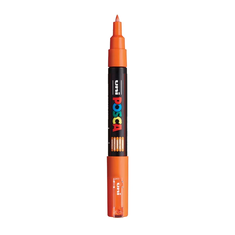 Posca PC-1MC Verfstift Oranje - Acrylmarker Extra Fijn