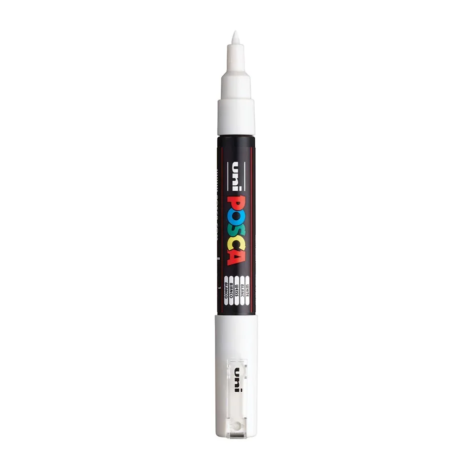 Posca PC-1MC Verfstift Wit - Acrylmarker Extra Fijn