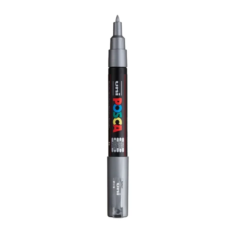 Posca PC-1MC Verfstift Zilver - Acrylmarker Extra Fijn
