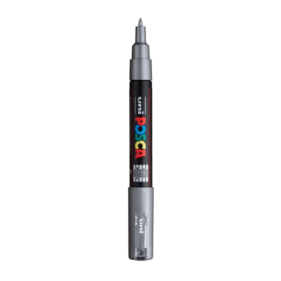 Posca PC-1MC Verfstift Zilver - Acrylmarker Extra Fijn