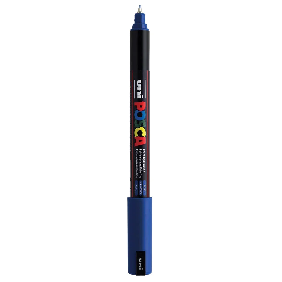 Posca PC-1MR Verfstift Blauw - Acrylmarker Ultra Fijn