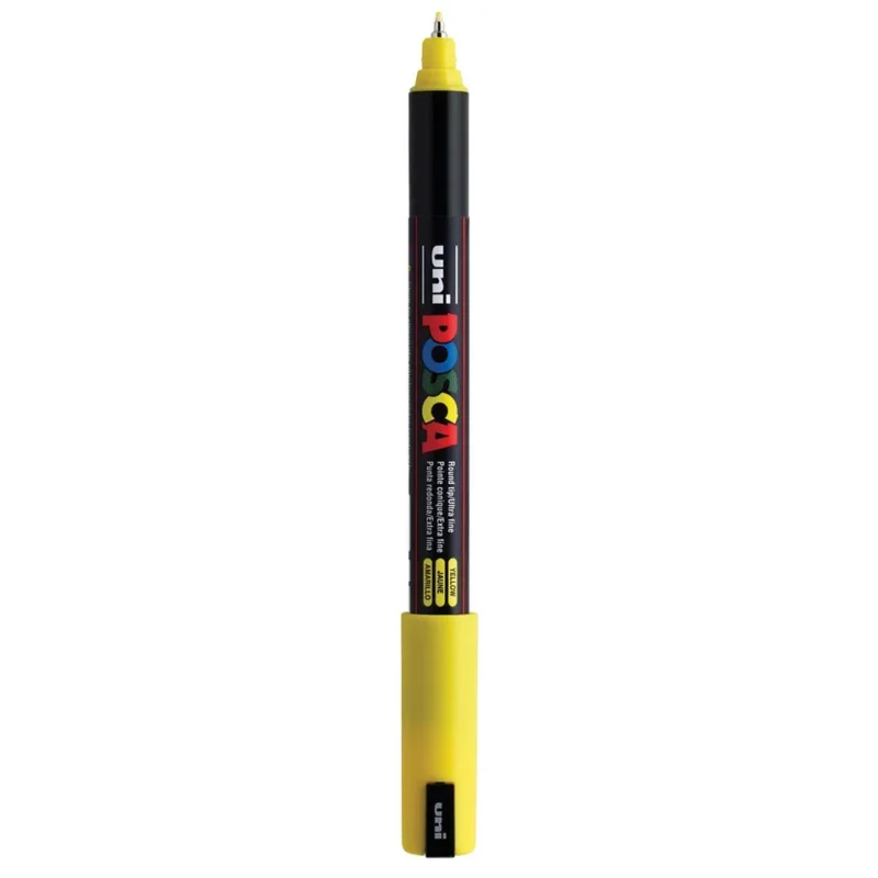 Posca PC-1MR Verfstift Geel - Acrylmarker Ultra Fijn