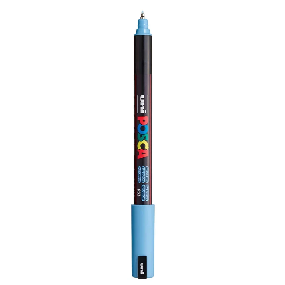 Posca PC-1MR Verfstift Gletsjer Blauw - Acrylmarker Ultra Fijn