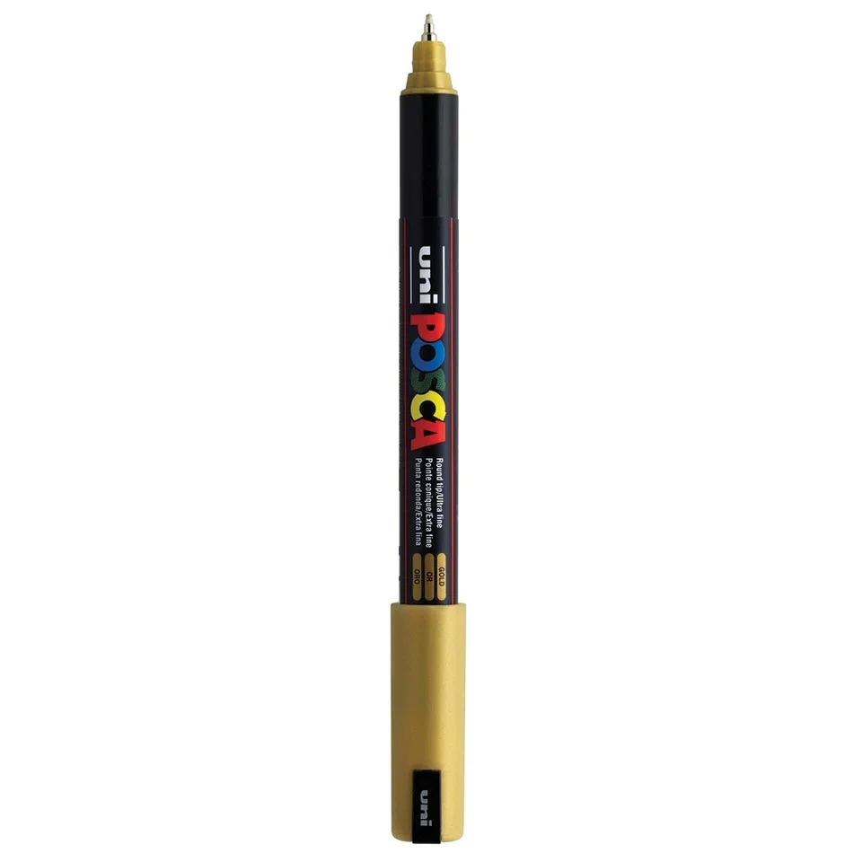Posca PC-1MR Verfstift Goud - Acrylmarker Ultra Fijn