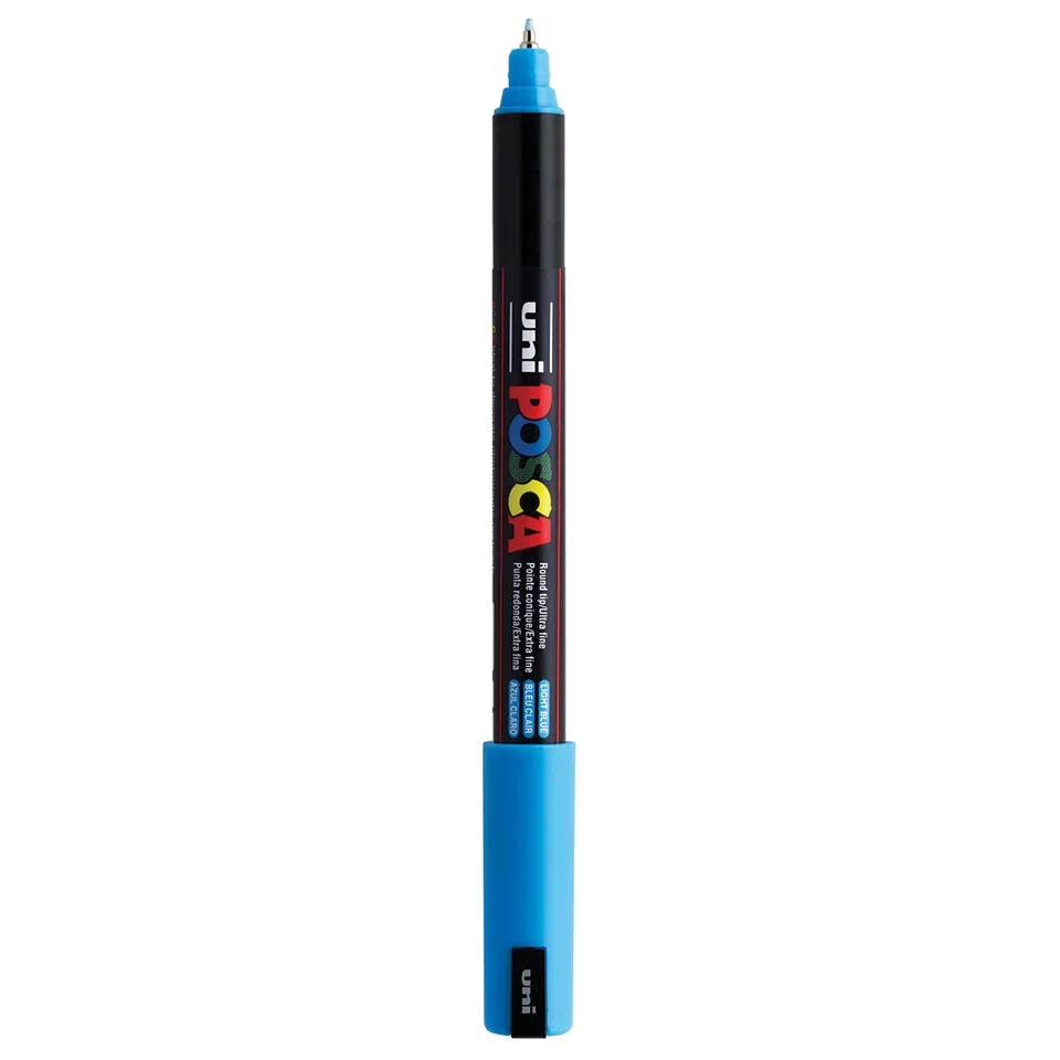 Posca PC-1MR Verfstift Licht Blauw - Acrylmarker Ultra Fijn