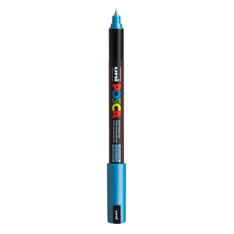 Posca PC-1MR Verfstift Metallic Blauw - Acrylmarker Ultra Fijn