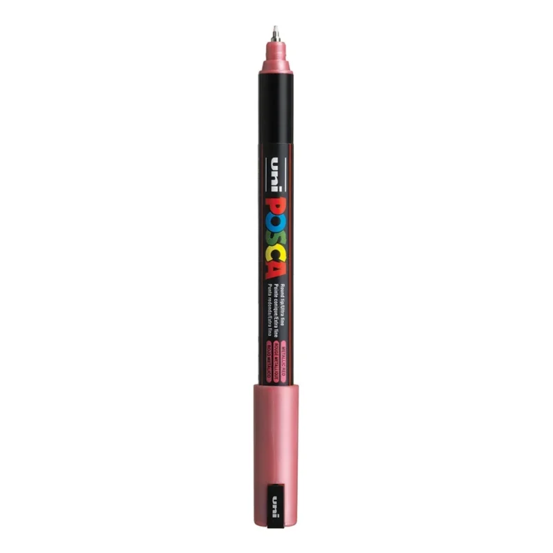 Posca PC-1MR Verfstift Metallic Rood - Acrylmarker Ultra Fijn