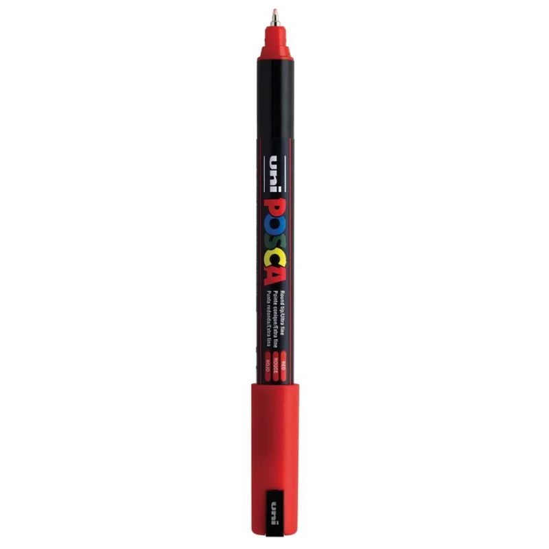 Posca PC-1MR Verfstift Rood - Acrylmarker Ultra Fijn
