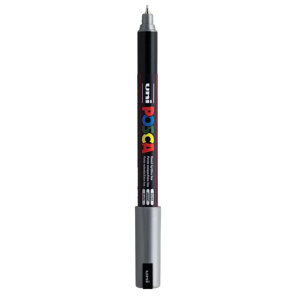 Posca PC-1MR Verfstift Zilver - Acrylmarker Ultra Fijn