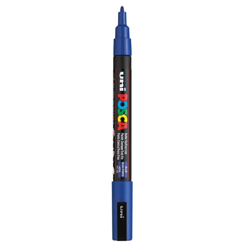 Posca PC-3M Verfstift Blauw - Acrylmarker Fijn