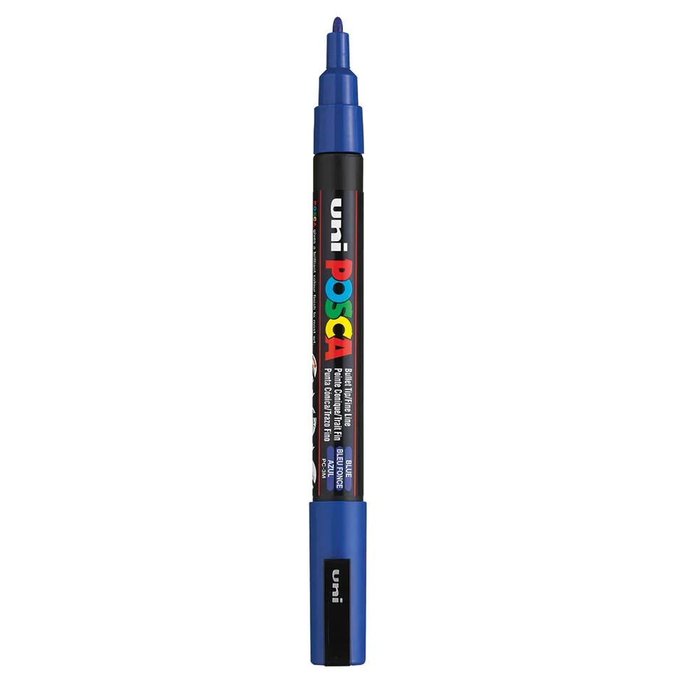 Posca PC-3M Verfstift Blauw - Acrylmarker Fijn