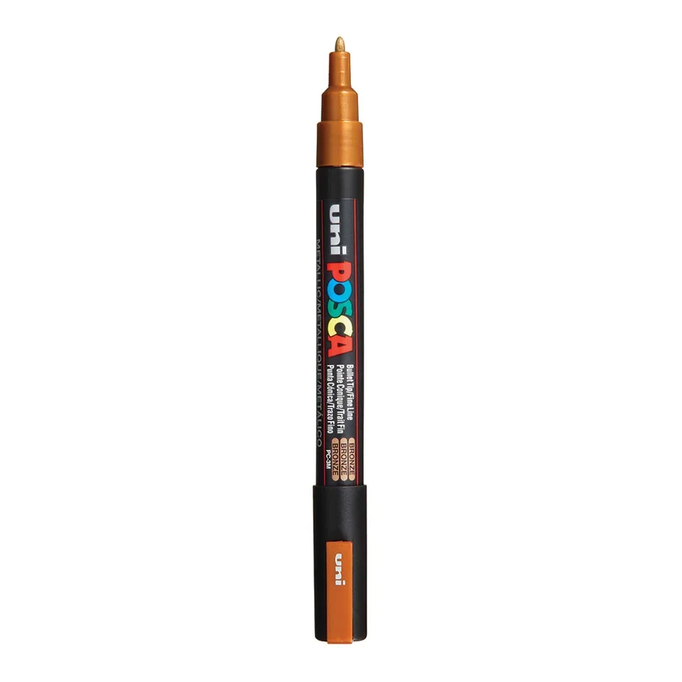 Posca PC-3M Verfstift Brons - Acrylmarker Fijn