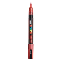 Posca PC-3M Verfstift Glitter Rood - Acrylmarker Fijn