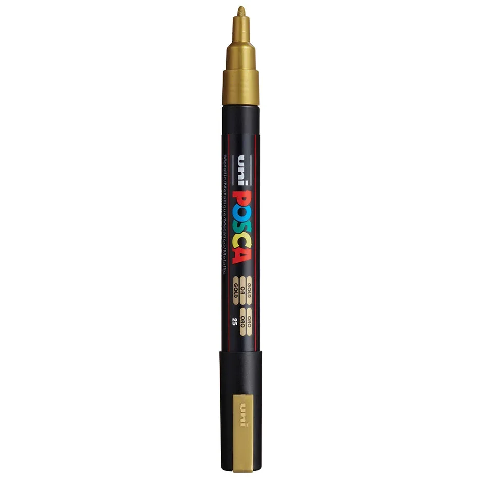 Posca PC-3M Verfstift Goud - Acrylmarker Fijn