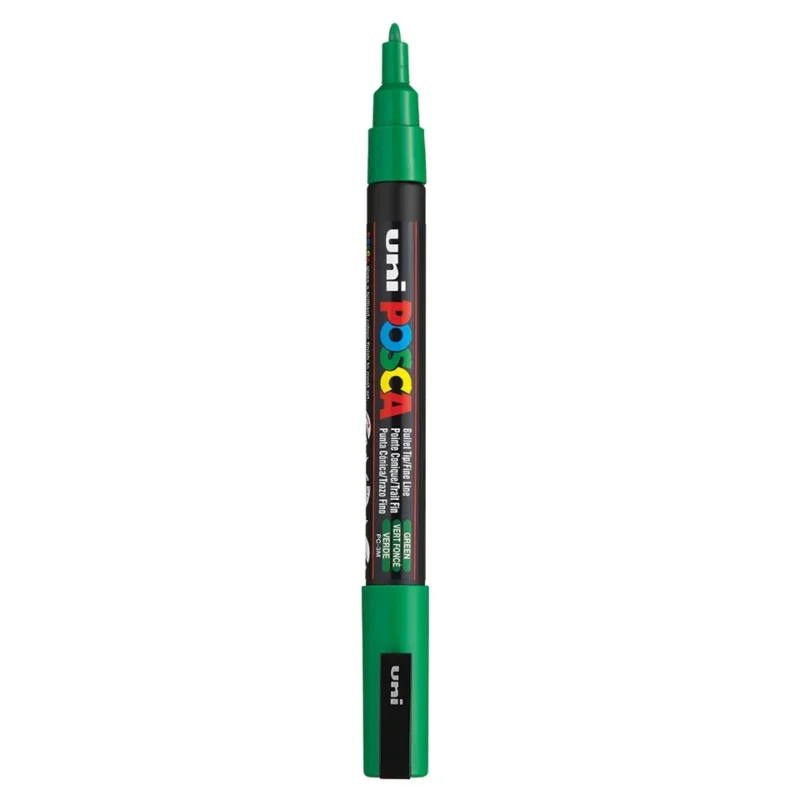 Posca PC-3M Verfstift Groen - Acrylmarker Fijn