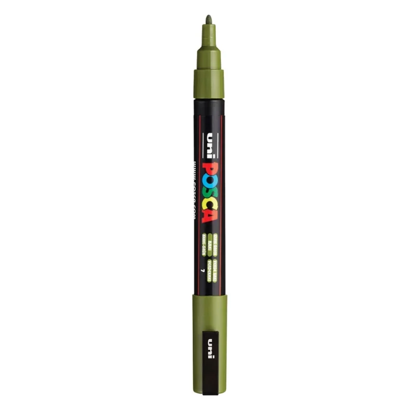 Posca PC-3M Verfstift Khaki Groen - Acrylmarker Fijn