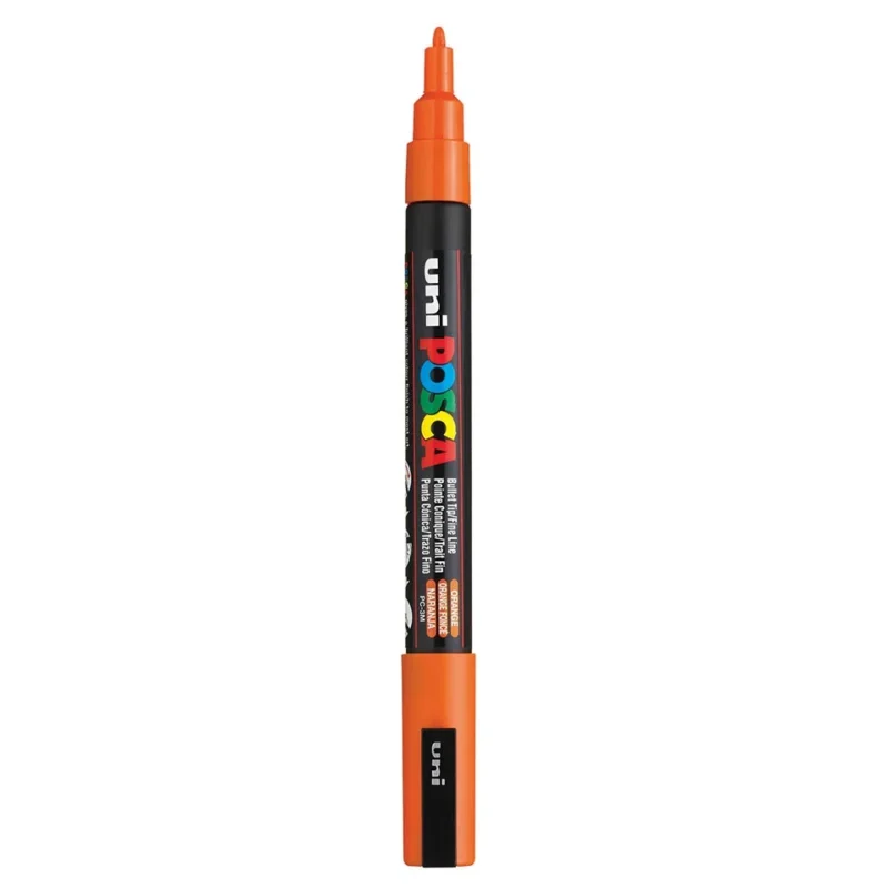 Posca PC-3M Verfstift Oranje - Acrylmarker Fijn