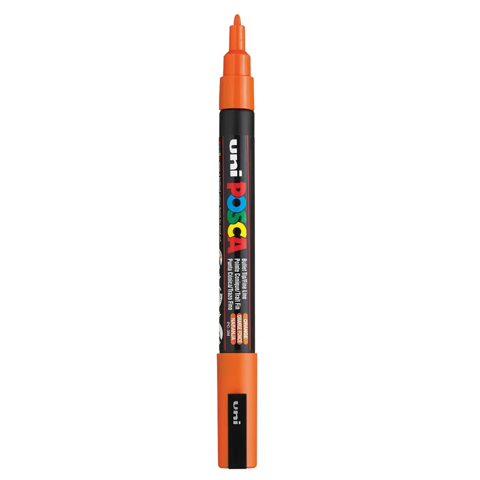 Posca PC-3M Verfstift Oranje - Acrylmarker Fijn