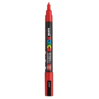 Posca PC-3M Verfstift Rood - Acrylmarker Fijn