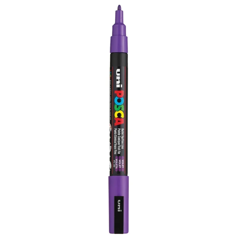Posca PC-3M Verfstift Violet - Acrylmarker Fijn