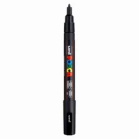 Posca PC-3M Verfstift Zwart - Acrylmarker Fijn