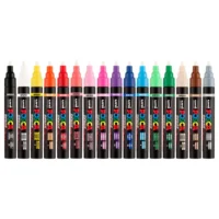 Posca PC-5BR Verfstift Set Standaard Kleuren 8 Stuks - Acrylmarker Brush