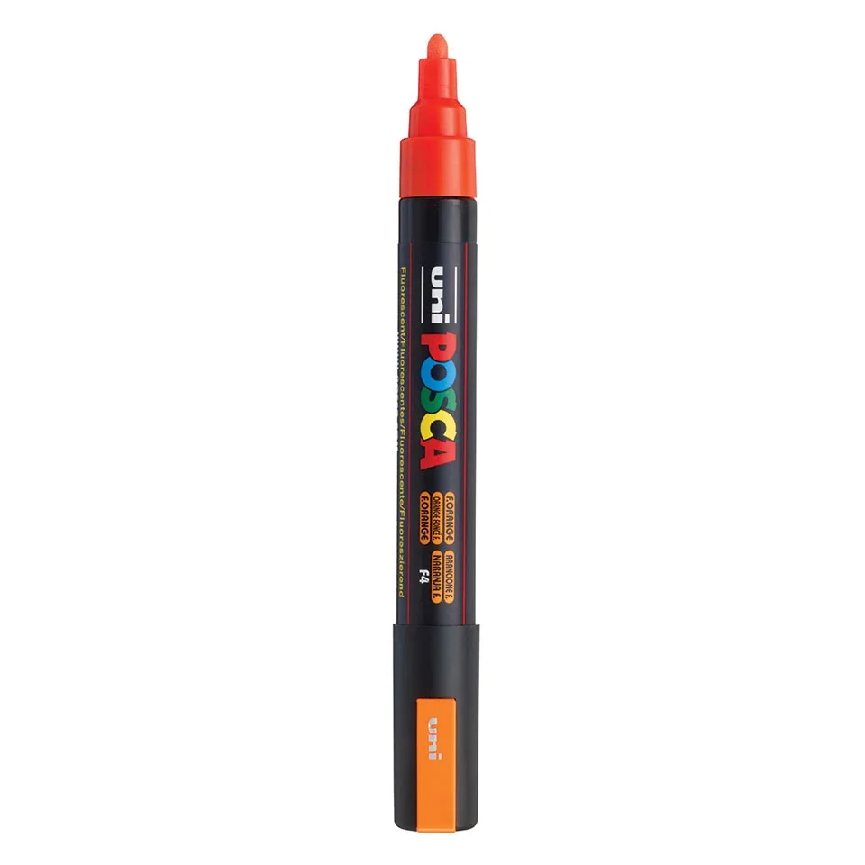 Posca PC-5M Verfstift Fluo Oranje - Acrylmarker Medium