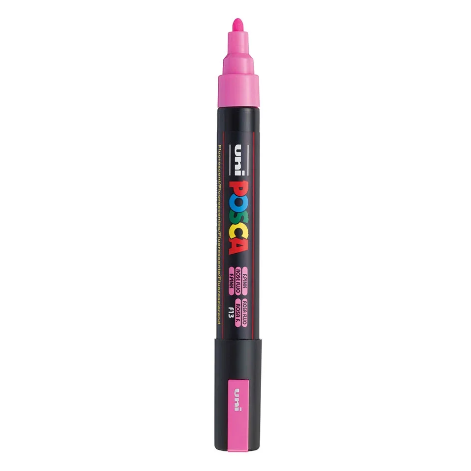 Posca PC-5M Verfstift Fluo Roze - Acrylmarker Medium