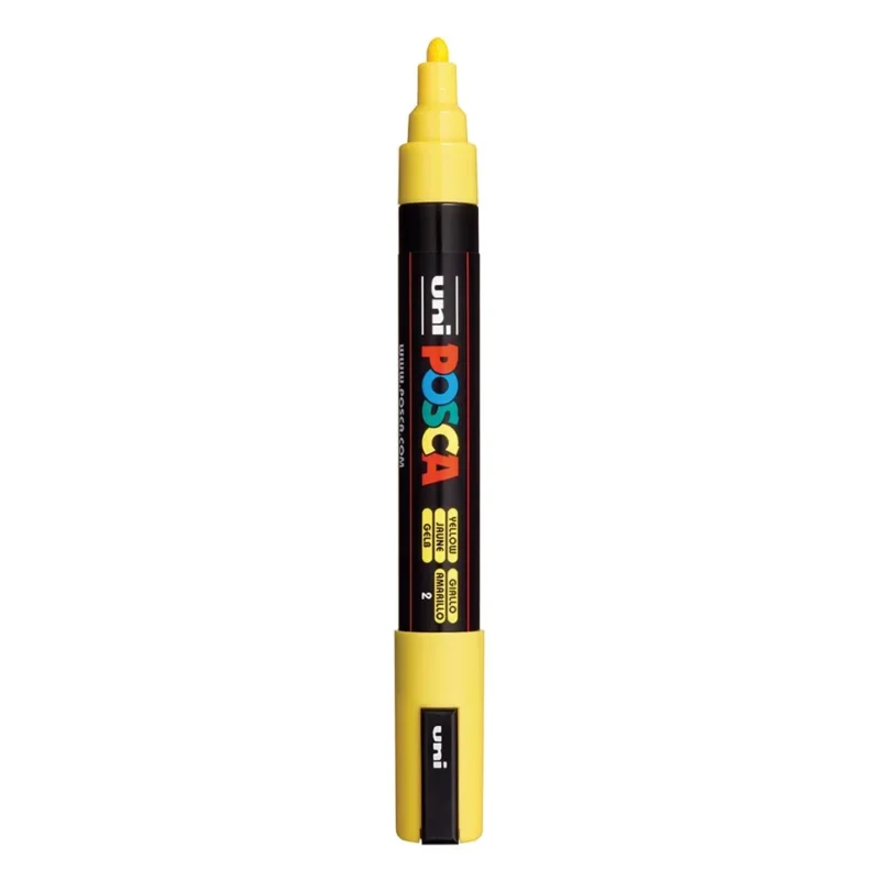 Posca PC-5M Verfstift Geel - Acrylmarker Medium
