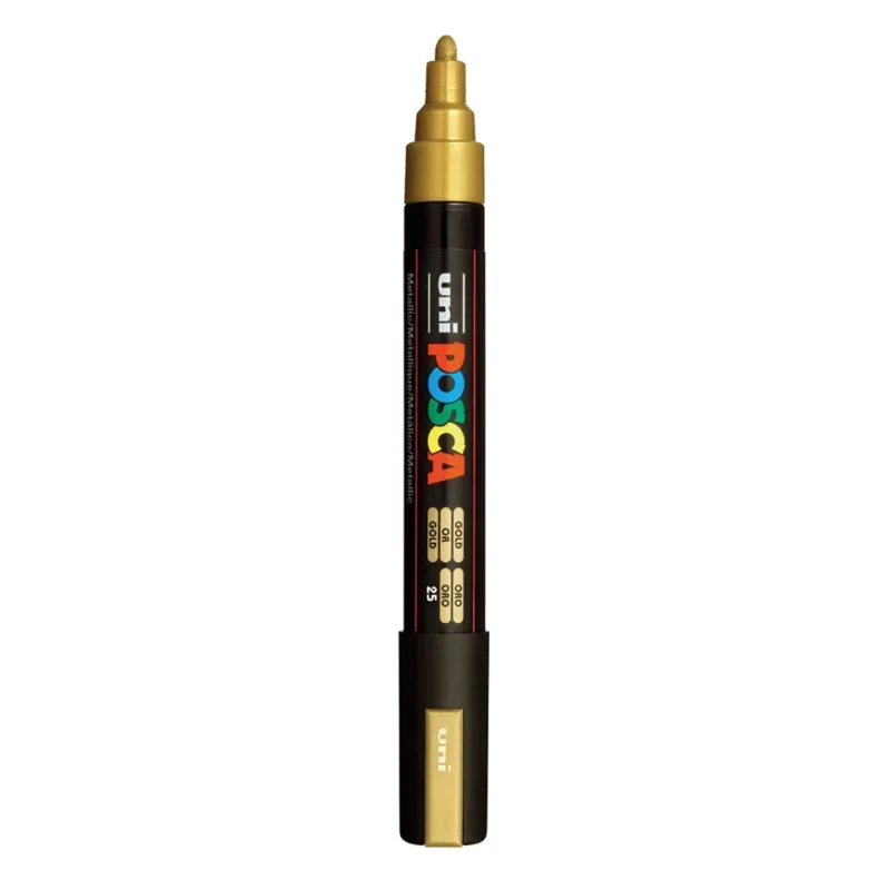 Posca PC-5M Verfstift Goud - Acrylmarker Medium
