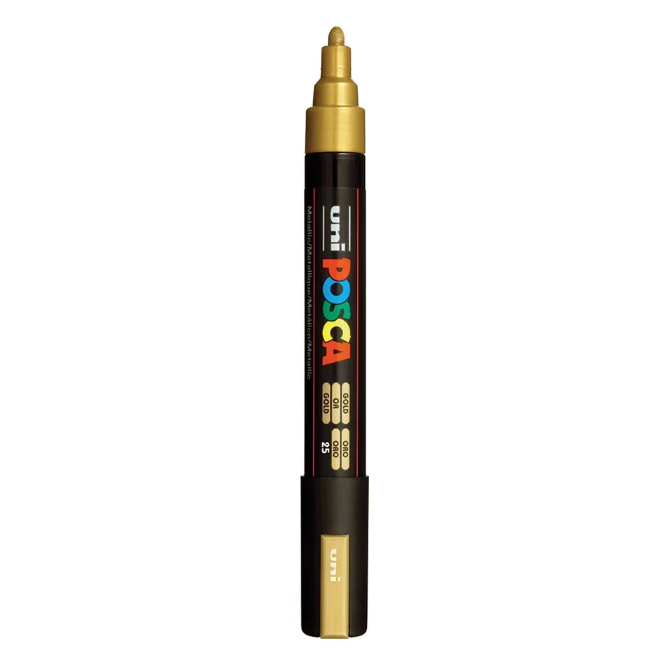 Posca PC-5M Verfstift Goud - Acrylmarker Medium